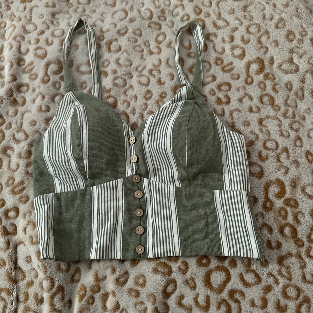 Stripped Crop Top